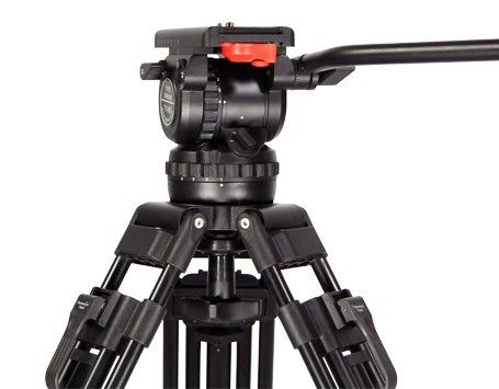 Vidéo professionnelle de prise de vue en fibre de carbone trépied 75 mm de diamètre de bol avec une seule poignée