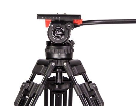 Vidéo professionnelle de prise de vue en fibre de carbone trépied 75 mm de diamètre de bol avec une seule poignée