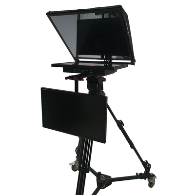 TY21G2 à double écran téléprompteur de studio avec PTZ Caster Tripod