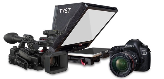TYSVideo Téléprompteur de tablette portable pour téléprompter et filmer des appareils photo reflex numériques