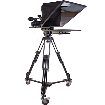 Kit de téléprompteur en verre de 2 mm pour studio de diffusion de 24 pouces et distance de 10 à 30 pieds