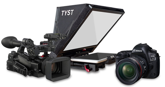 TY330 -Outlet 7-11&quot; Téléprompteur de caméra DSLR pour tablettes pour interviews intérieures et extérieures