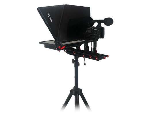 Moniteur de prompteur intégré de 21 pouces avec télécommande sans fil et verre trempé