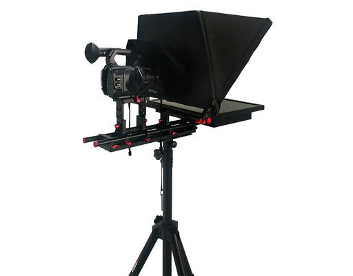 Moniteur de prompteur intégré de 21 pouces avec télécommande sans fil et verre trempé