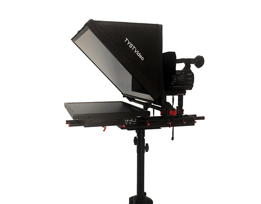 24 pouces écran unique Prompteur intégré Auto-miroir pour équipement de studio TV professionnel