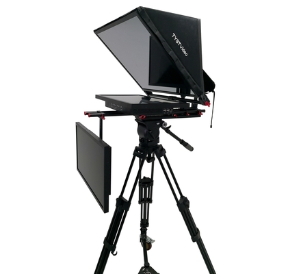 Prompteur de studio de diffusion en direct de 24 pouces avec ordinateur intégré et support vidéo Bestview