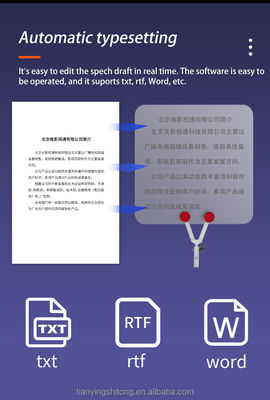 TYSTVideo professionnel Téléprompteur de caméra DSLR pour les discours et les interviews en plein air