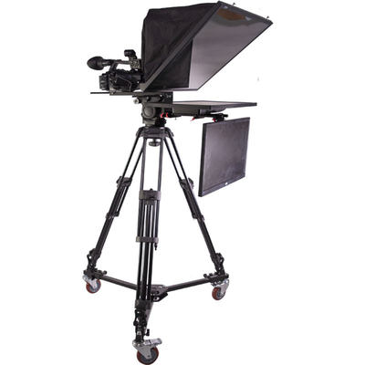 Diffusion en direct avec téléprompteur portable de 21 pouces et trépied