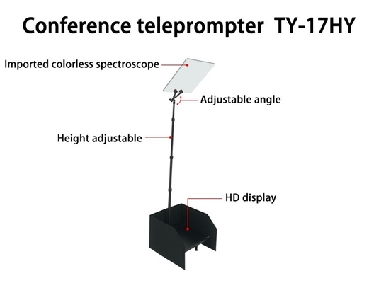 TYSTVideo Indépendant hôte DiscoursTéléprompteur pour 97% de transmission de lumière