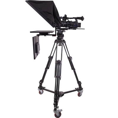Téléprompteur à double écran de 22 pouces à haute transmission lumineuse pour intérieur et extérieur à TYSTVideo
