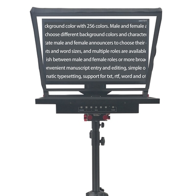 24 pouces écran unique intégré Prompter Auto-miroir pour le studio de télévision