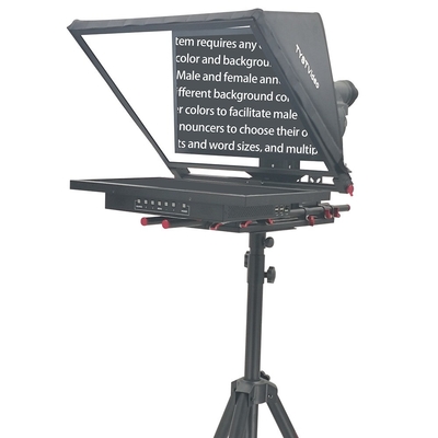 24 pouces écran unique intégré Prompter Auto-miroir pour le studio de télévision