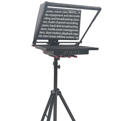 24 pouces écran unique intégré Prompter Auto-miroir pour le studio de télévision