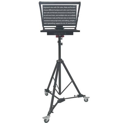 24 pouces écran unique intégré Prompter Auto-miroir pour le studio de télévision