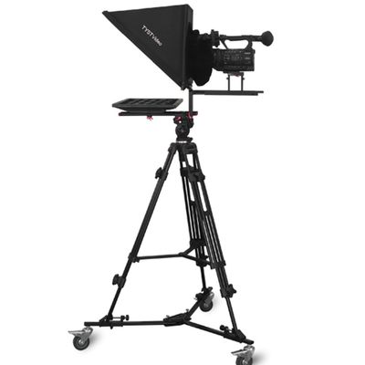 TS-200P Studio Moniteur à miroir unique Téléprompteur avec caster et télécommande sans fil