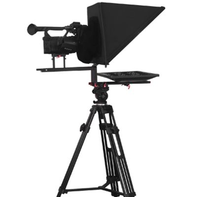 TS-200P Studio Moniteur à miroir unique Téléprompteur avec caster et télécommande sans fil