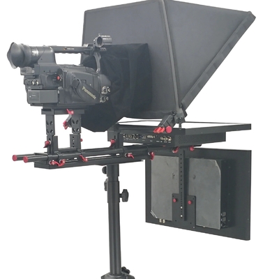 Écran de 20 pouces Studio à double écran Téléprompteur auto-vérification Écran et 97% de transmission de lumière