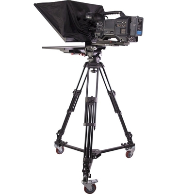 Teleprompteur de studio de diffusion de 22 pouces avec trépied Caster par TYSTVideo