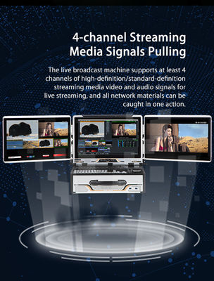 16G RAM 17,3 pouces Système de diffusion en direct avec technologie audio et radio avancée