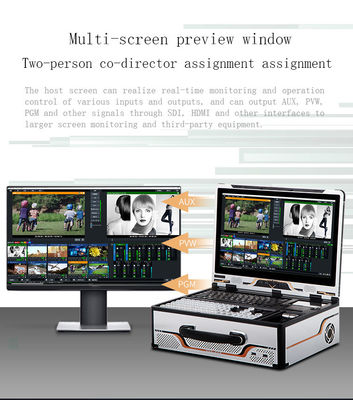 16G RAM 17,3 pouces Système de diffusion en direct avec technologie audio et radio avancée