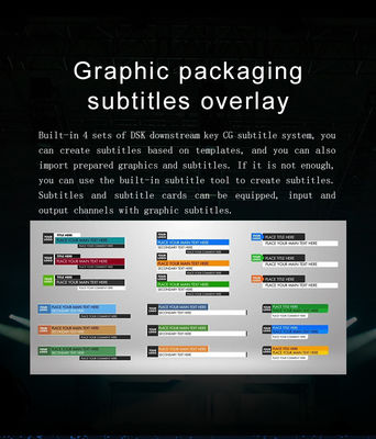 Commutateur de diffusion en direct tout-en-un 17.3 Moniteur Station vidéo portable avec 1T ROM