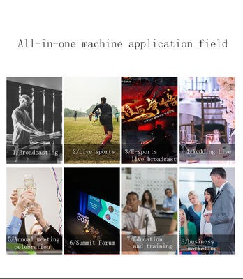 Commutateur de diffusion en direct tout-en-un 17.3 Moniteur Station vidéo portable avec 1T ROM