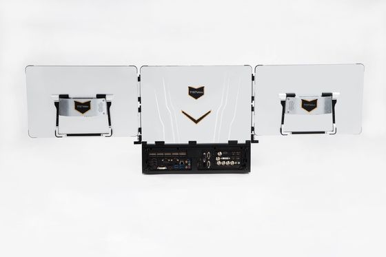 17.3" Moniteur tout en un L100S3 Station vidéo portable avec commutateur de 12 canaux intégré