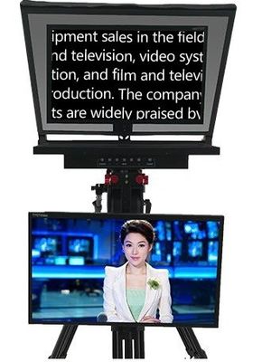 Téléprompteur de diffusion en studio avec moniteur à auto-test Lumière du moniteur 300 nit