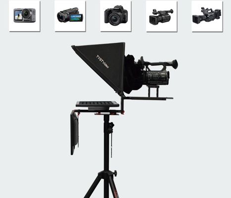 Téléprompter et tirer facilité Téléprompteur de studio avec écran miroir auto-vérification