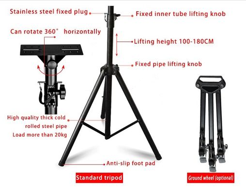 Téléprompter et tirer facilité Téléprompteur de studio avec écran miroir auto-vérification