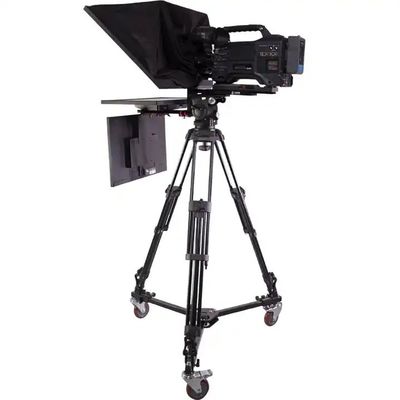Résolution d'écran grand Studio intérieur/extérieur Téléprompteur support Double écran Une période