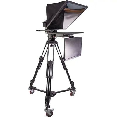 Résolution d'écran grand Studio intérieur/extérieur Téléprompteur support Double écran Une période