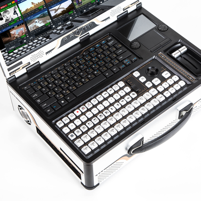 Tystvideovideo Guide Tout en une machine diffusion en direct 17,3 pouces Mating Écran avec Vmix Switcher
