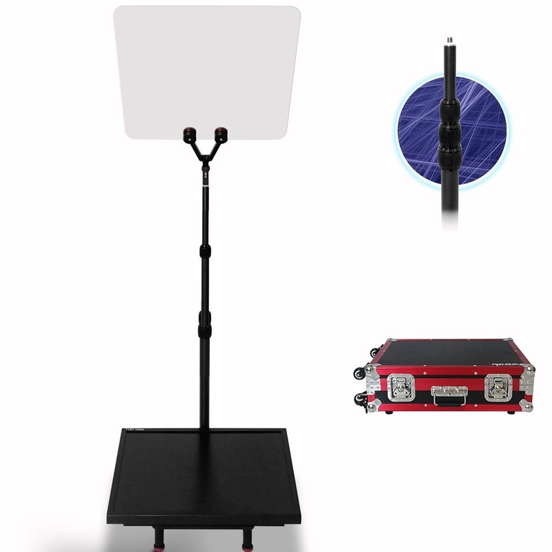 Téléprompteur de 17 pouces pour les vidéoconférences et les événements en direct 97% de transmission lumineuse